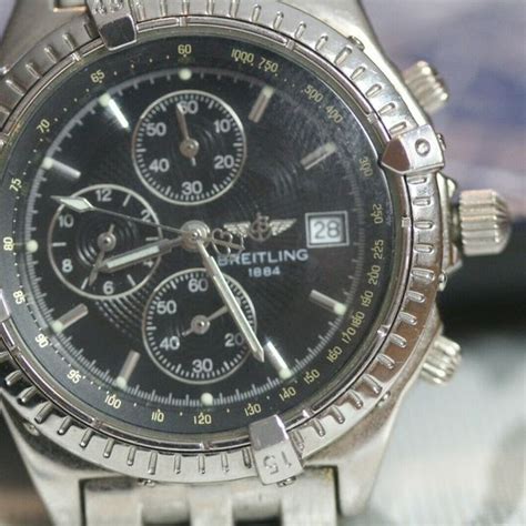 breitling stainless steel back 1884|breitling 1884 watch value.